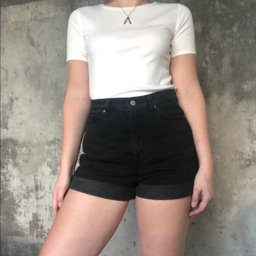 BDG Mom High Rise Denim Shorts